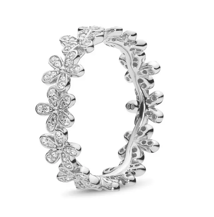 Flower crown pan dora daisy rings healing crystal quartz rings
