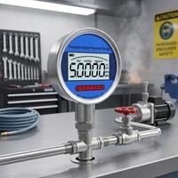 Manomètre numérique industriel YK-100 alimenté par batterie au lithium -0,1~250 MPa pour la surveillance de la pression de process