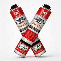 INGADA PU-111 Mousse polyuréthane adhésive en spray flexible pour le travail du bois, les fenêtres, les portes, le remplissage et l'étanchéité 300ML/750 ML