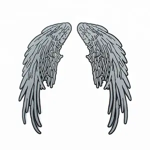 Design Custom Reflective Embroidery Patch with Cool Angle Wings Logo