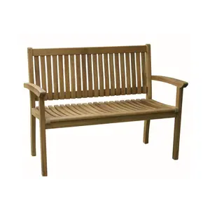 Cadeira de madeira confortável para jardim, banco de jardim, best-seller, novidade para uso ao ar livre, fabricante vietnamita