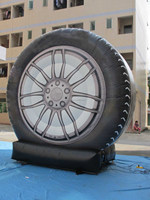 Modèle de pneu de voiture gonflable géant personnalisé Beile, réplique de pneu gonflable publicitaire pour la promotion d'événements automobiles