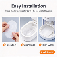 Média filtrant pour purification de l'eau, coton ultra-filtrant de qualité alimentaire, filtre haute densité pour distributeur d'eau, tissu filtrant haute précision