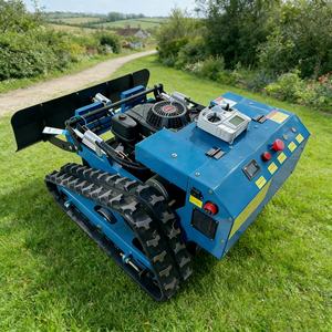 เครื่องตัดหญ้าแบบขับเคลื่อนด้วยตัวเอง ใช้เครื่องยนต์เบนซินเกรดอุตสาหกรรม ควบคุมด้วยรีโมท พร้อมอุปกรณ์กวาดหิมะ - Product Image 3