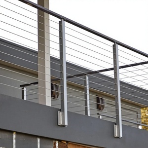 Contemporary Stainless Steel <b>Cable</b> Railing System Custom Balcony Deck Guardrail for <b>Outdoor</b> Terrace Staircase Villa Water Rust - Product Image 2