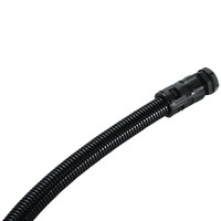 Conector de manguera de conducto PA66 Flexible negro gris Anillos de sellado integrados Ajuste retráctil IP68 -40 100 Rango de temperatura EPDM