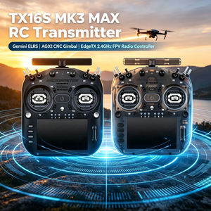 RadioMaster TX16S MK3 Émetteur RC Gemini ELRS EdgeTX AG02 Contrôleur radio à cardan CNC 2,4 GHz pour <span class=keywords><strong>drone</strong></span> FPV - Product Image 1