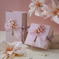 JOYWOOD Nouvelle Boîte à Bonbons Rigide Élégante en Matériaux Recyclés avec Gaufrage Pré-assemblée – Boîte Cadeau Créative pour Mariage et Fêtes