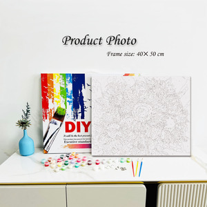 Custom Paint by Number Kits with DIY <b>Frame</b> sunflower Paintworks Oil Painting by Numbers for Kids and Adults Beginner - Product Image 2
