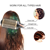 Styler de cheveux rotatif électrique Portable ion négatif 3 1 peigne multifonction sèche-cheveux en une étape brosse de coiffure pour le ménage