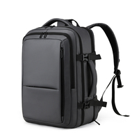 Tas Ransel Bisnis Pria Kapasitas Besar yang Dapat Diperluas, Tas Laptop Premium Multi-Fungsi untuk Perjalanan Bisnis