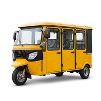 Scooter de mobilité fermé 6 places, Tuk Tuk électrique, tricycle de luxe à trois roues, moto-taxi pour usage en station balnéaire, certifié CE