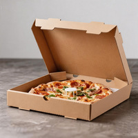 Boîte à pizza traditionnelle fraîchement cuite, imperméable, anti-écrasement, en carton ondulé, livraison en 72h