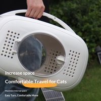 Sac de transport portable pour animaux de compagnie (chats et chiens) - Respirant, imperméable, grande capacité, modèle capsule spatiale XDB-467