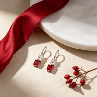 Bijoux de mode plaqués platine, argent sterling 925, boucles d'oreilles créoles tendance pour femmes, en forme de cœur, zircon, anniversaire de mariage