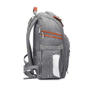 กระเป๋าเป้สะพายหลังผ้าอ้อมเด็กคุณแม่,กระเป๋าเก็บขวดนมมีฉนวนเก็บความเย็นแบบ Usb ทันสมัย - Product Image 4