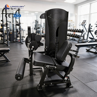 Appareil de musculation professionnel à charges guidées, combiné pour soulevé de cuisse assis et extension de jambe, pour l'entraînement des quadriceps