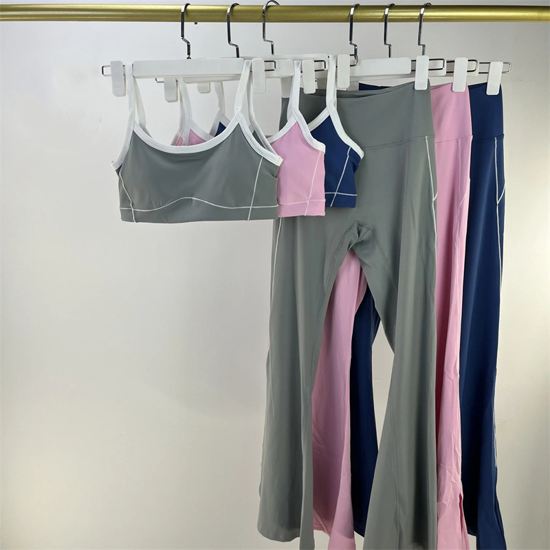 Cross Back Fitness Top Quick-Drying Yoga Suit with Hip Lifting Feature Nude Outdoor Running Sports Bra