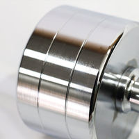 Ensemble d'haltères fixes en acier chromé poli DINUO 1 kg-10 kg, résistant à la corrosion, poignées ergonomiques antidérapantes, entraînements à domicile, bureau