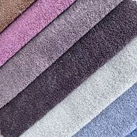 Tissu tricoté coloré pour ameublement textile de maison, tissu tricoté uni teint, tissu velours bouclé