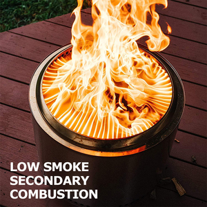 Homful Ngoài Trời Cắm Trại Lửa Hố Đốt Gỗ Ngoài Trời Thép Không Gỉ Xách Tay Lửa Hố Cắm Trại Gỗ Bếp - Product Image 3