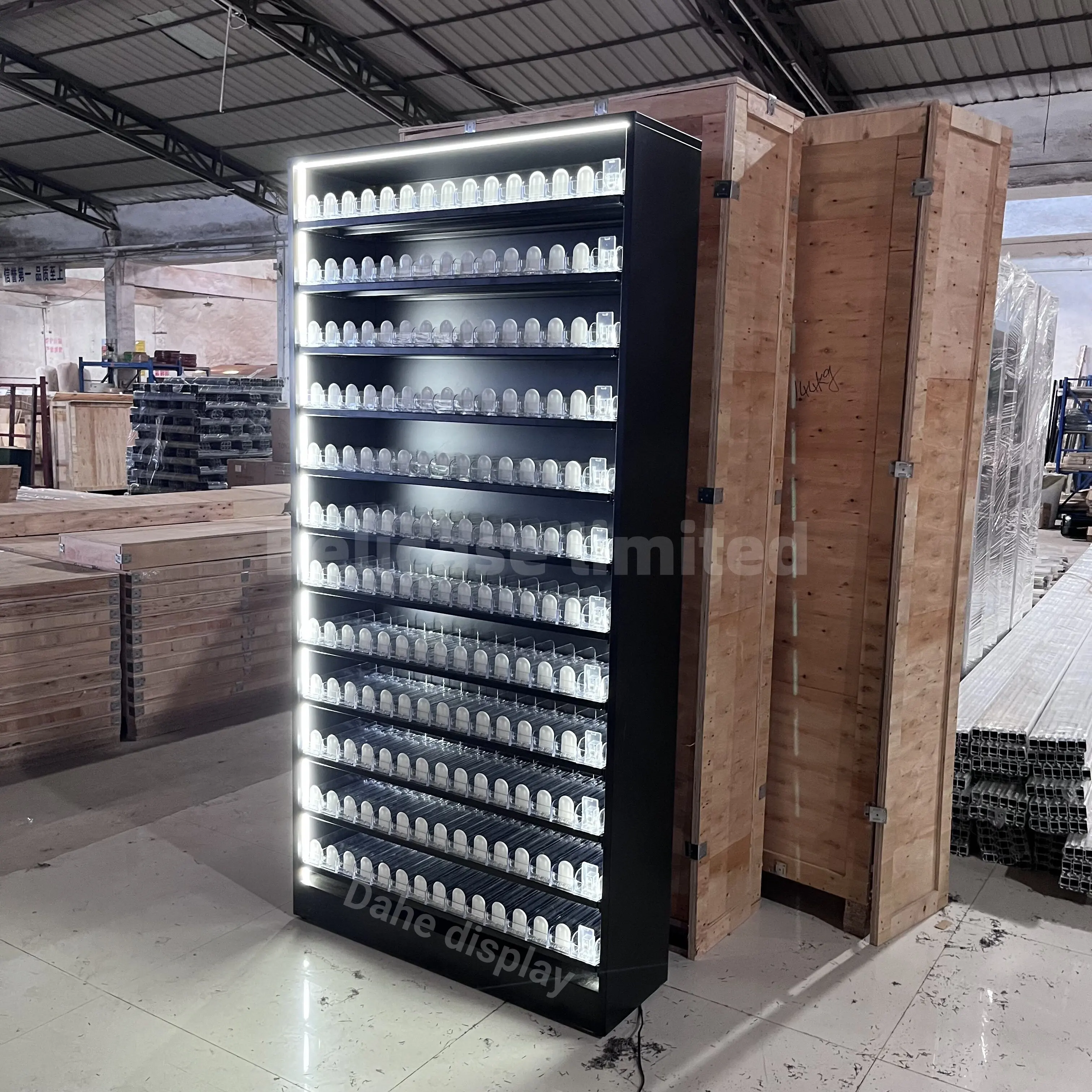 Cigarette Cabinet Stand Display Packs Wine Tobacco Display Showcase Store Cigarettes Display Rack With Led Light