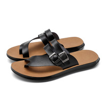Nouvelles tongs tendance pour hommes, grandes tailles, semelles souples, chaussures de plage à clipser, confort d'été, légères, antidérapantes, décontractées