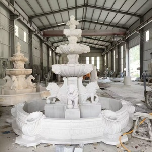 Grande fontaine en marbre blanc avec tête <span class=keywords><strong>de</strong></span> <span class=keywords><strong>lion</strong></span>, fontaine en pierre <span class=keywords><strong>de</strong></span> marbre blanc avec statue <span class=keywords><strong>de</strong></span> <span class=keywords><strong>lion</strong></span> - Product Image 2