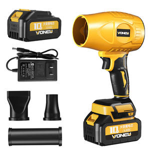 Soplador de Hojas Inalámbrico Industrial con Ventilador de Turbina de 80 mm, Motor sin Escobillas de 160 MPH, Velocidad Variable, Alimentado por Batería de 12.0 Ah, 500-1000 CFM, DB500 - Product Image 1