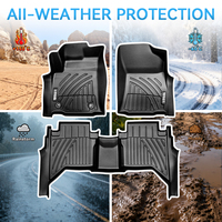 Alfombrillas de Coche 3D de TPE, Alfombrillas Impermeables con Rayas Clásicas para Suzuki VITARA 2018 en Adelante