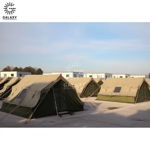 अनुकूलित आउटडोर ऑलिव ग्रीन कैंपिंग इन्फ्लैटेबल वॉटरप्रूफ कैनवास आपातकालीन आश्रय भारी बचाव और आपदा राहत तम्बू
