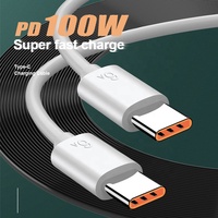 Charge rapide Data Sync Otg 20W/66W/100W PD Câbles de chargeur Téléphone portable 3A Type C à Type C Câble USB-C Câble pour téléphone 14