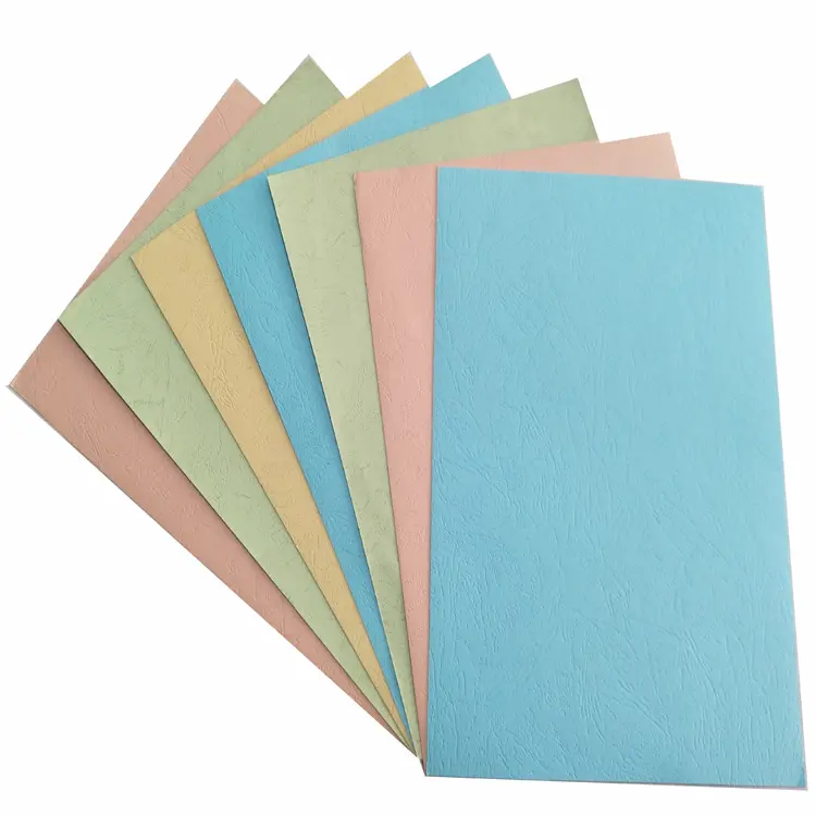 Fancy Paper colourful embossed leather grain paper
