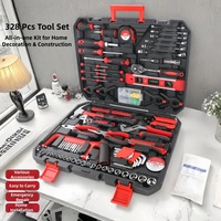 Juego de Destornilladores de Trinquete de Acero al Carbono de 328 Piezas, para Reparaciones Industriales, del Hogar y Automotrices, con Caja de Herramientas