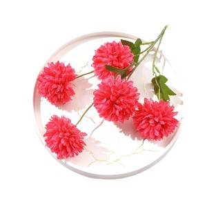 Ramos de Flores Artificiales de 5 Cabezas, Flores de Seda con Tacto Natural, Decoraciones para Bodas, Arreglos para Piso - Product Image 5