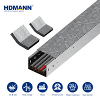Goulotte de câblage perforée Hdmann certifiée IEC, robuste, résistante aux intempéries, galvanisée à chaud (HDG), pour le routage extérieur des plafonds dans les raffineries de pétrole
