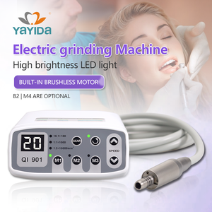 เครื่องขัดและเจาะไฟฟ้าแบบพกพาไร้แปรงถ่านสำหรับงานทันตกรรม สำหรับงานครอบฟัน สะพานฟัน และรากฟันเทียมที่มีความแม่นยำสูง รุ่น QI901 - Product Image 1