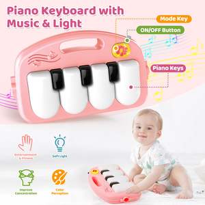 EPT mainan Piano kebugaran bayi multifungsi, tikar Main kebugaran Gym dapat disesuaikan 2 in 1 - Product Image 6
