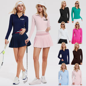 Polo de Alta Calidad para Mujer, de Algodón y Poliéster CVC, para Ejercicio, con Logotipo Personalizado, de Secado Rápido, Tejido de Punto, para <span class=keywords><strong>Golf</strong></span> - Product Image 2