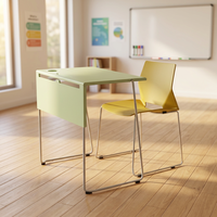 Meubles d'école américains, table et chaise, bureau d'étude pour étudiants en classe