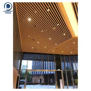 <span class=keywords><strong>Optima</strong></span> Decoración Grano de madera Acabado Haz Deflector de aluminio Techo Aluminio Techo lineal - Product Image 1