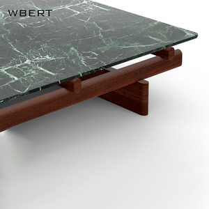 Wbert โต๊ะกาแฟทำจากแก้วแบบอิตาลีสไตล์มินิมอลโต๊ะน้ำชาทำจากไม้เนื้อแข็งสำหรับบ้านห้องนั่งเล่นเฟอร์นิเจอร์โต๊ะน้ำชา - Product Image 4