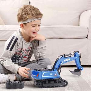 Excavatrice télécommandée pour garçons, excavatrices RC, pelle en métal pour enfants, jouets de machine à creuser, échelle 1/18, 2,4 GHz - Product Image 3