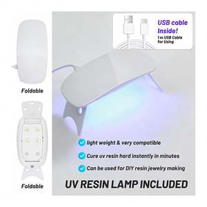 Kit de Inicio para Joyería de Resina, Resina UV Transparente, Epoxi Duro, Lámpara LED, Moldes de Silicona, Láminas de Purpurina, Flores, Colgantes, Modelos - Product Image 2