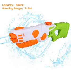 Pompage Enfants Pistolet À Eau En Plein Air Piscine Jouet 800ML Grande Capacité Double Buse Pression Pull-Out Conception Parfait pour Les Jeux D'été - Product Image 4