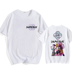 T-shirt a maniche corte stampata KPop Girl Hunter Witch Hunter XS, top basic ampio in poliestere lavorato a maglia, estivo, per <span class=keywords><strong>il</strong></span> commercio transfrontaliero - Product Image 4