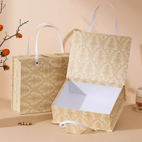 Boîte cadeau magnétique pliable personnalisée, écologique, de luxe, pour cosmétiques, soins de la peau, parfums, huiles essentielles, perruques, avec poignée