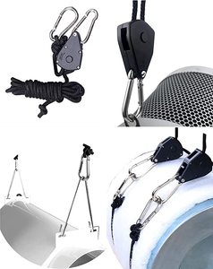 Orientrise <span class=keywords><strong>Grow</strong></span> Tent accessori prodotto idroponico regolabile LED <span class=keywords><strong>grow</strong></span> light hanger corda ratchet hanger - Product Image 2