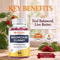 Gummies de glycinate de magnésium OEM ODM en marque blanche pour favoriser le calme, un sommeil réparateur et la santé musculaire et nerveuse – Complément alimentaire