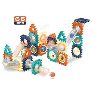 โดมิโนอิฐเพื่อการศึกษาสำหรับเด็กของเล่นสำหรับเด็กบล็อกตัวต่อเพื่อการแข่งขันสร้างเสริมหินอ่อน3D - Product Image 2